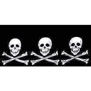Pirate Flag Christopher Condent Triple Threat Flag 3 Skulls Flag 3 X 5 ft. Standard