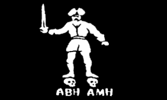 Pirate Flag "Black Bart" Bartholomew Roberts Flag (2nd) ABH AMH Jolly Roger 3 X 5 ft. Standard