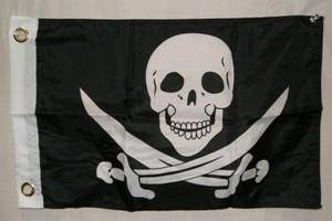 Pirate Calico Jack Rackham, With Swords Flag 3 x 5 ft. Outdoor Nylon- Double Sided