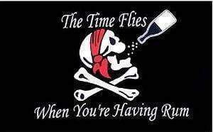 Pirate Flag Time Flies When You're Having Rum Flag 3 X 5 ft. Standard