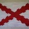 Spanish Cross of Burgundy Flag Nylon Embroidered 3 x 5 ft.
