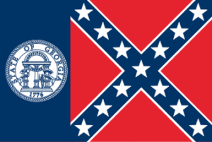 1956 old georgia flag design, state of georgia GA flag