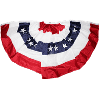 USA Bunting 3 X 6 ft. Patriotic Fan Flag