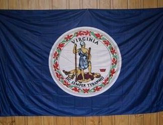 Virginia Knitted Nylon 5 x 8 Flag