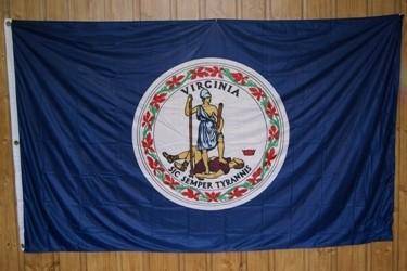 Virginia Knitted Nylon 5 x 8 Flag