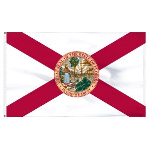 Florida Flag - Poly-Max Outdoor Heavy Duty Commercial - 3x5,4x6,5x8 - Made in USA
