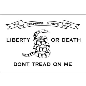 Culpeper Liberty or Death Dont Tread on Me Flag (USA MADE)- 3 ft x 5 ft Nylon Dyed