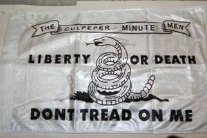 Culpeper MinuteMen Flag 12 x 18 inch with sleeve