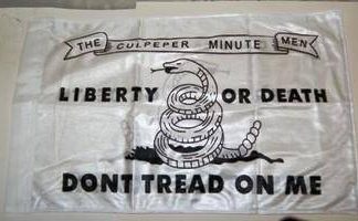 Culpeper MinuteMen Flag 12 x 18 inch with sleeve