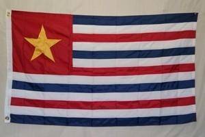 Confederate Louisiana Republic Flag Nylon Embroidered 3 x 5 ft.
