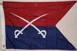 Custer Flag Double Nylon Embroidered 2 x 3 ft.