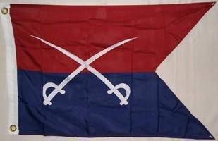 Custer Flag Double Nylon Embroidered 2 x 3 ft.