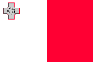 Malta Flag 3 x 5 Nylon Dyed Flags (USA Made)