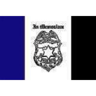 Police Mourning 3 x 5 Nylon Dyed Flag (USA Made)