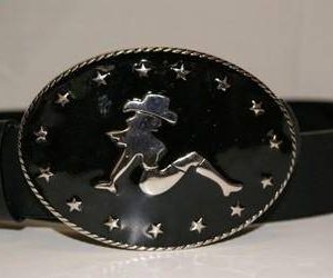 Cowboy Girl Belt Buckle