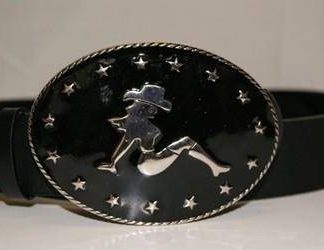 Cowboy Girl Belt Buckle