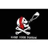 Pirate Flag Jolly Roger Flags Name Your Poison Skull Crossbones 3x5 ft