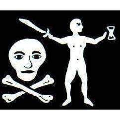 Pirate Flag Walter Kennedy Flag Hourglass & Skull Jolly Roger 3 X 5 ft. Standard