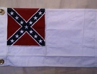 2nd national confederate flag in cotton 12 x 18 inch