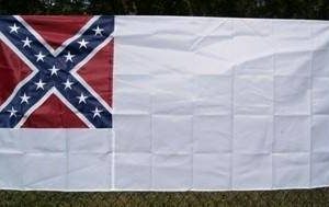 2nd National Confederate Flag Nylon Embroidered 4 x 6 ft.