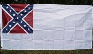 2nd National Confederate Flag Nylon Embroidered 4 x 6 ft.