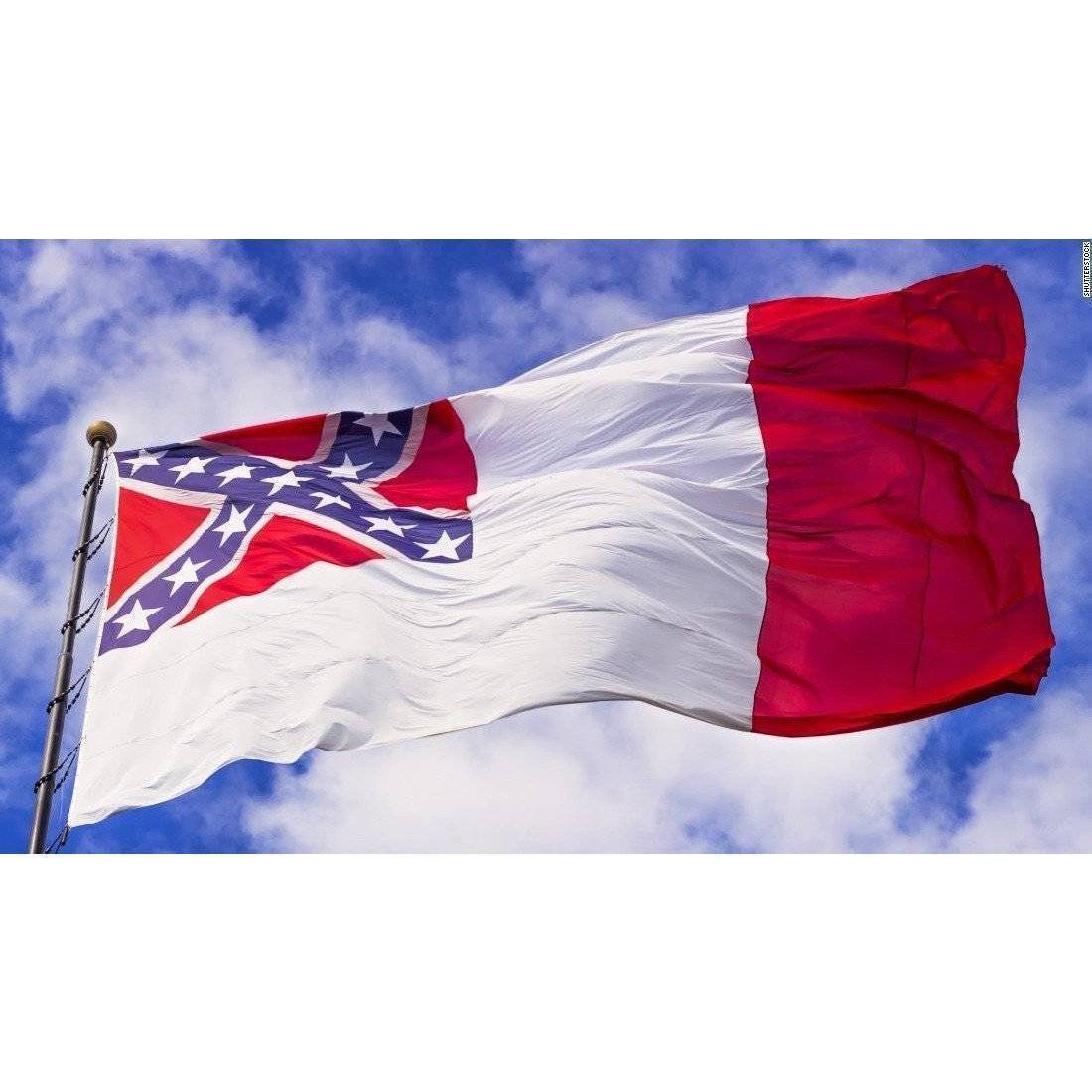3rd National Confederate Flag Sewn Cotton 4 X 6 ft. - Image 2