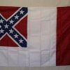 3rd National Confederate Flag Nylon Embroidered 2 x 3 ft.