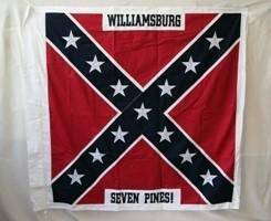 4th North Carolina Infantry Flag, 52 Inch x 52 Inch Cotton with Sleeve and Ties