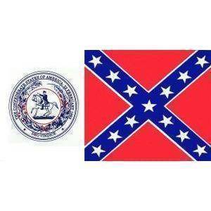 CSA Seal Battle Flag, Confederate States of America Seal Battle Flag 3 X 5 ft. Standard