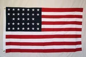 33 Star USA Flag - Cotton 3 x 5 ft. - Image 5