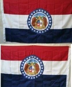 Missouri Flag Nylon Embroidered Sewn 3 x 5 ft.