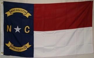 North Carolina Flag Sewn Flags Double Nylon Embroidered 5 x 8 ft Jumbo