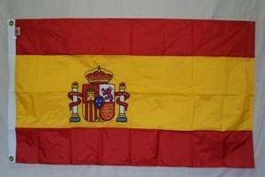 Spain Nylon Embroidered Flag 3 x 5 ft.