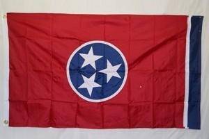 Tennessee Flag State of TN Nylon Embroidered 3 x 5 ft. 300D