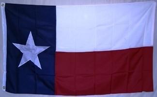 Texas Flag, State of TX Flag Outdoor Tough Double Nylon Embroidered 3 x 5 ft.
