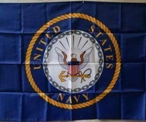 US Navy Emblem Flag - Nylon Printed 3 x 5 ft.