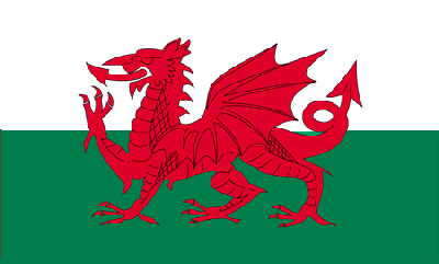 Wales Flag Nylon Embroidered 3 x 5 ft.
