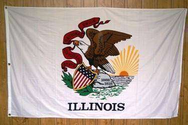 Illinois Flag - IL Flags Outdoor Nylon 3 x 5 ft