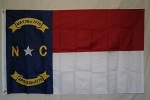 State of North Carolina Flag Nylon Embroidered 2 x 3 ft.