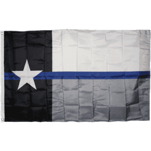 Texas Police Memorial Flag 3 X 5 ft. Standard / TX Thin Blue Line Police Flag